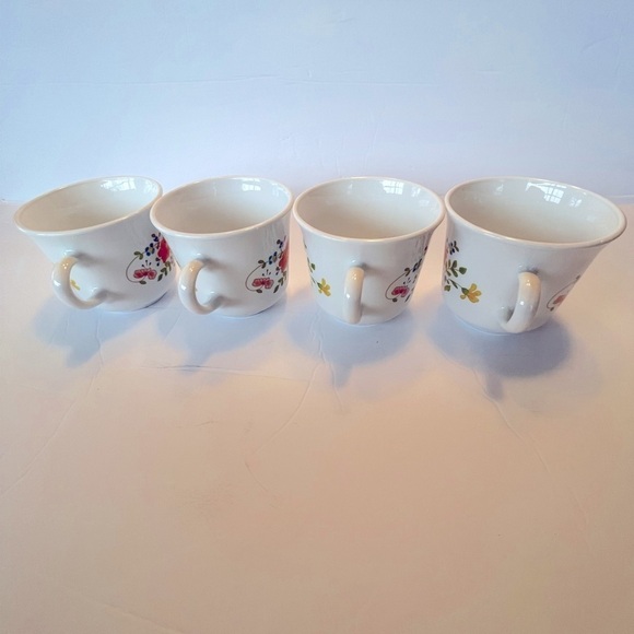 Corelle by Corning WILDFLOWER Coffee Cups Mugs Lot of 4, drink w… - Picture 7 of 8